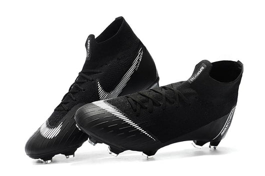 NIKE Mercurial Superfly VI 360 Elite FG Black White - soccerstory