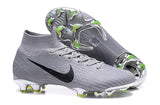 Nike Mercurial Superfly VI Elite FG Silver Black High Cut - soccerstory