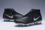 Nike Phantom Vision Elite DF FG Black Silver Blue - soccerstory