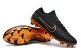 Nike Mercurial Vapor Flyknit Ultra FG Soccer Cleats Black Golden - soccerstory