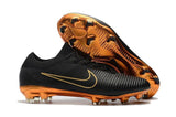 Nike Mercurial Vapor Flyknit Ultra FG Soccer Cleats Black Golden - soccerstory