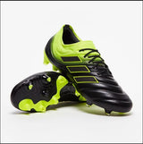 Adidas Copa 19.1 FG Black Yellow Green - soccerstory