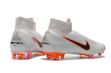 NIKE Mercurial Superfly VI 360 Elite FG White Orange - soccerstory