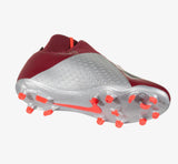 Nike Phantom Vision Elite DF FG Soccer Cleats Maroon Silver Black - soccerstory
