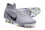 Nike Mercurial Superfly VI Elite FG Silver Black High Cut - soccerstory