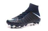 Nike Hypervenom Phantom III DF FG Soccer Cleats Black White - soccerstory