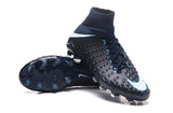 Nike Hypervenom Phantom III DF FG Soccer Cleats Black White - soccerstory