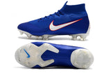 NIKE Mercurial Superfly VI 360 Elite FG Blue White Orange Lining - soccerstory