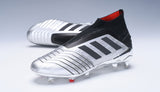 Adidas Predator 19.1 FG Silver Black - soccerstory