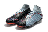 Nike Hypervenom Phantom III DF FG Soccer Cleats Black Pink Army Blue - soccerstory