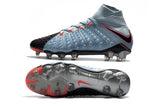 Nike Hypervenom Phantom III DF FG Soccer Cleats Black Pink Army Blue - soccerstory