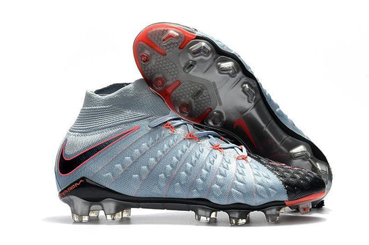 Nike Hypervenom Phantom III DF FG Soccer Cleats Black Pink Army Blue - soccerstory