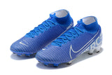 NIKE Mercurial Superfly VII 360 Elite FG White Blue - soccerstory