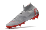 NIKE Mercurial Superfly VI 360 Elite AG High Cut Silver Red - soccerstory
