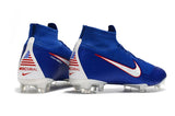 NIKE Mercurial Superfly VI 360 Elite FG Blue White Orange Lining - soccerstory