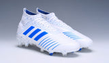 Adidas Predator 19.1 FG White Blue - soccerstory
