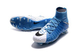 Nike Hypervenom Phantom III DF FG Soccer Cleats Sky Blue White Black - soccerstory