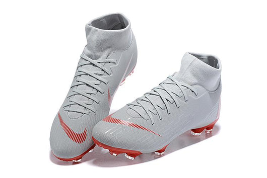 NIKE Mercurial Superfly VI 360 Elite FG Grey Red - soccerstory