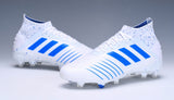 Adidas Predator 19.1 FG White Blue - soccerstory