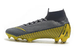 NIKE Mercurial Superfly VI 360 Elite FG Yellow Stripe Grey - soccerstory
