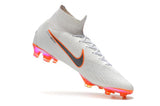 NIKE Mercurial Superfly VI 360 Elite FG White Orange - soccerstory