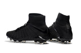 Nike Hypervenom Phantom III DF FG Soccer Cleats All Black - soccerstory
