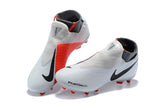 Nike Phantom Vision Elite DF FG Soccer Cleats White Orange Black - soccerstory