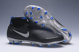 Nike Phantom Vision Elite DF FG Black Silver Blue - soccerstory