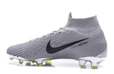 Nike Mercurial Superfly VI Elite FG Silver Black High Cut - soccerstory