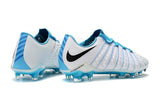 NIke Hypervenom Phantom III DF FG White Light Blue - soccerstory