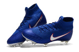 NIKE Mercurial Superfly VI 360 Elite FG Blue White Orange Lining - soccerstory
