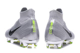 Nike Mercurial Superfly VI Elite FG Silver Black High Cut - soccerstory