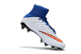 Nike Hypervenom Phantom III DF FG Soccer Cleats Blue White Red - soccerstory