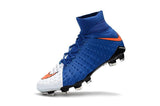 Nike Hypervenom Phantom III DF FG Soccer Cleats Blue White Red - soccerstory