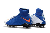 Nike Hypervenom Phantom III DF FG Soccer Cleats Blue White Red - soccerstory