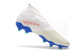 Adidas Nemeziz 19+ FG White Blue - soccerstory