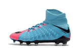 Nike Hypervenom Phantom III DF FG Soccer Cleats Blue Pink Black - soccerstory