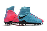 Nike Hypervenom Phantom III DF FG Soccer Cleats Blue Pink Black - soccerstory
