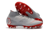 NIKE Mercurial Superfly VI 360 Elite AG High Cut Silver Red - soccerstory