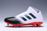 adidas Nemeziz 18+ FG White Black Red - soccerstory