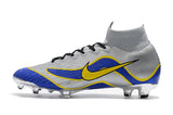 NIKE Mercurial Superfly VI 360 Elite FG Silver Blue Yellow Lining - soccerstory