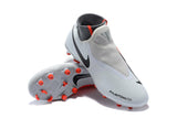 Nike Phantom Vision Elite DF FG Soccer Cleats White Orange Black - soccerstory