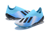 Adidas X 18.1 FG Black SkyBlue - soccerstory