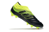 Adidas Copa 19+ FG Black Yellow Green - soccerstory