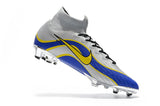 NIKE Mercurial Superfly VI 360 Elite FG Silver Blue Yellow Lining - soccerstory