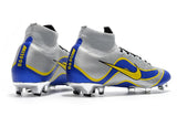 NIKE Mercurial Superfly VI 360 Elite FG Silver Blue Yellow Lining - soccerstory