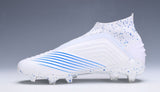 Adidas Predator 19.1 FG White Blue no Lace - soccerstory