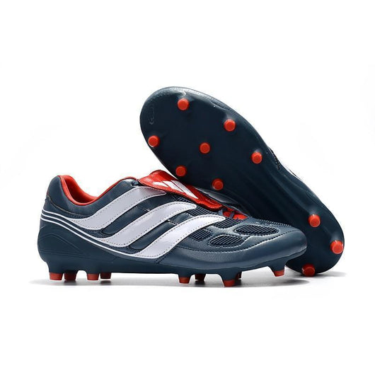Adidas Predator Precision FG Soccer Cleats Navy White Red - soccerstory