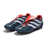 Adidas Predator Precision FG Soccer Cleats Navy White Red - soccerstory