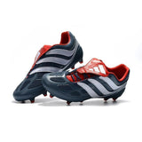 Adidas Predator Precision FG Soccer Cleats Navy White Red - soccerstory